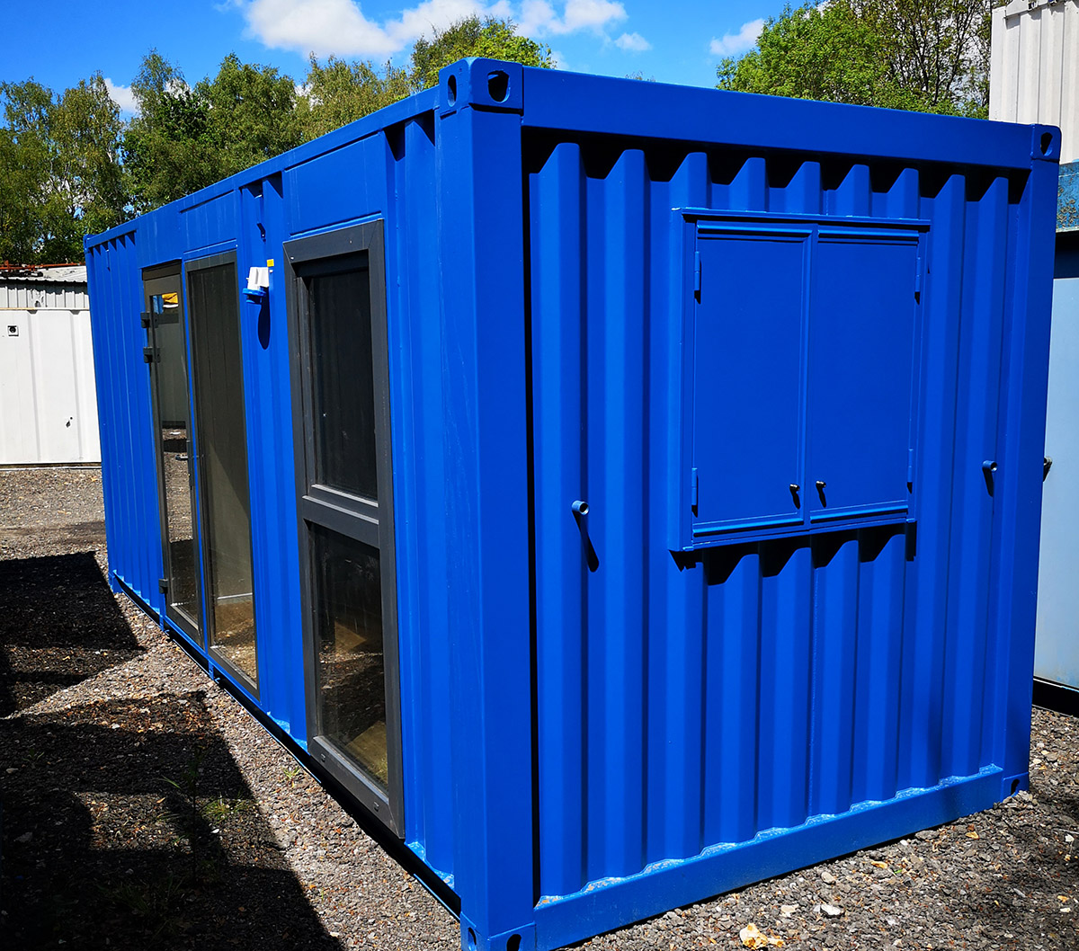 12Ft x 7Ft 6in Steel Mobile Anti-Vandal Office Cabin